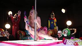 Leya Falcon Dildos Herself With Big Tits Exposed!