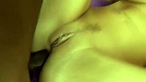 Sexy mistress Kayla Quinn shares the bed with a big dick man