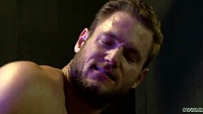 Anal fuck in a gay sex club