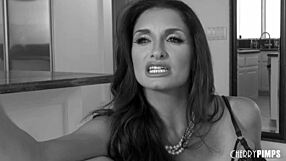 i see big tit milf silvia sage sucking big cock and getting fucked doggystyle in the bathroom