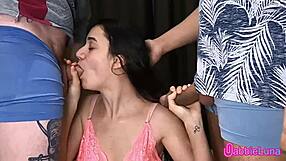 teen gives pussy to two guys dp?