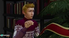 winter holiday with liberty lee in the sims 4