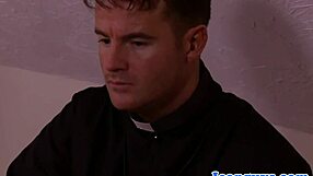 felt wild sucking with mature priest in a trio