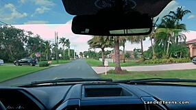 busty teen hitchhiker gets down and dirty in pov banging