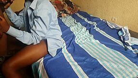 this ebony teen 18+ moans during hard missionary fucking with big cock in homemade video