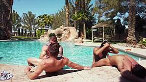 Watch Colby Jansen breed Johnny Rapid raw in the pool orgy?