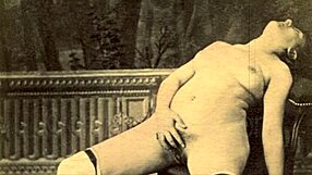 Vintage era features hairy beaver in steam age.