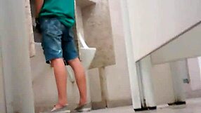 Gay guys making out in mall bathroom