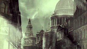 Vintage era features hairy beaver in steam age.