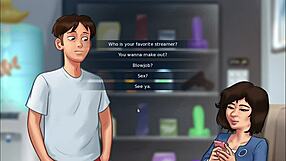 Hot thick girlfriend gets massaged and ridden by friends!