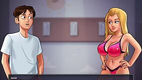 Hot thick girlfriend gets massaged and ridden by friends!