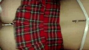 On vacation, China Cubana roughly sucks my cock.