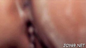 cutie fingering wet pussy with dildo solo