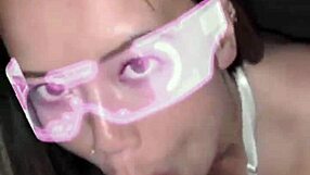 On vacation, China Cubana roughly sucks my cock.