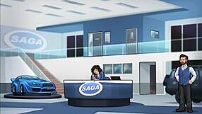 Hot thick girlfriend gets massaged and ridden by friends!