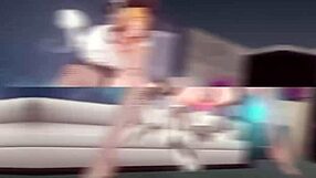 3D anime hentai sex group makes my heart race