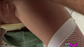 Super Sexy Blondie Gets Cunt Ripped in Store Facial