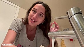 he cums on my face in the backyard