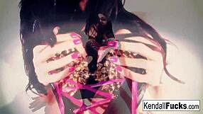 Kendall Does A Sexy Tease With Stock Fetish Feel To It