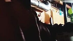 Big booty woman receives a load doggystyle.