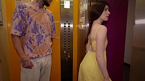 Caught Cute Girl Giving Hot Pearl Near Elevator With Big Cock