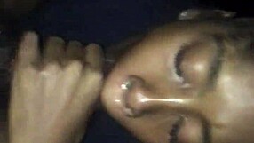 giving head to a big black cock monster