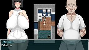 Oh no, father-in-law massages wife and wants to fuck her big tits and ass!