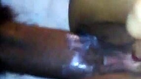 Light skin ebony thot gets creamy? Watch her wet pussy in action!