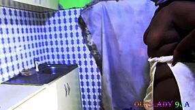 Big Ass Whore Bent Over in Kitchen for Hardcore Sex on Christmas 😈