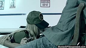 Hot soldier ciara bugatti interrogates suspect.