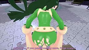 Tsuyu Asui having sex POV park big ass boobs tits!
