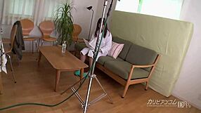 Asian Japanese Shaved Hairless Woman Enjoys Blindfolded Sex with Piano Instructor