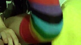 Two twinks share playful moments together