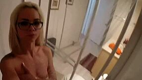 Tiny Babe Elsa Jean Fingers Her Hairy Pussy Hard!