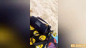 Ed junior and his mother pee and take raw anal sex on a river in January fully nude and exhibitionists and the video is on the internet