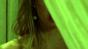 Mistress rewards her jealous lesbian maid while she secretly watches and fingers herself hard.