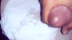 smooth cock in the bathroom.