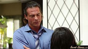 Young Latina Bent Over and Doggystyled Hard by Horny Stepdad in Erotic Storyline Full Movie.