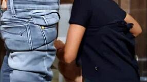 Sexy Girl Fucked Hard in Bathroom, Pussy Squirts Cum