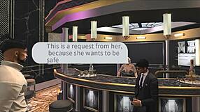 A smart girl indecent exposure to a lucky man whose is endowed with big hands
