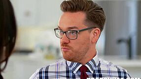 Eliza Ibarra and Kyle Mason practice conventional instructional activities in a class and porn