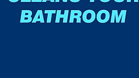 alice bangz is cleaning her bathroom