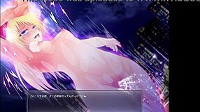 In this anime hentai game, the girl feels exposed and vulnerable in part 5 of exposing play