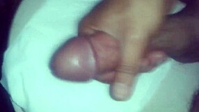 smooth cock in the bathroom.