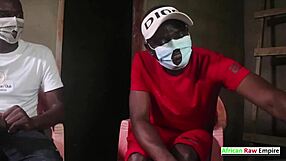 African threesome in abandoned house?