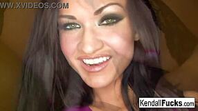 Kendall Does A Sexy Tease With Stock Fetish Feel To It, Skinny Brunette Nude And Teasing Her Pussy And Tits.