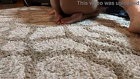 Mandy mynxx delivers intense oral on the couch. Then anal and foot action.