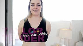 Taylor Tender, the cute big-titted cutie, swallows cum in pov