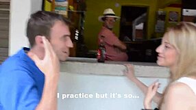 sex-crazed latina guerrillas having their way with captured male, sucking big cocks.