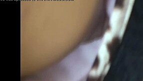 A voyeur watches her sexy cleavage and nipples in the park.